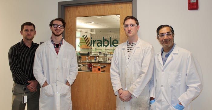 Researchers at the new Airable Research Lab Barry McGraw, Matt Nye, Ian Berner and Ram Lalgudi