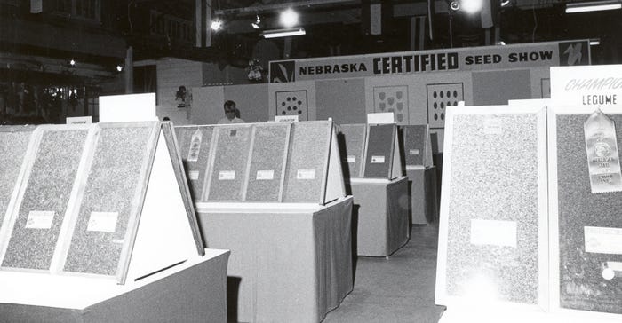the Certified Seed Show displays at Nebraska State Fair in 1973