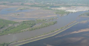 flooded land in Nebraska