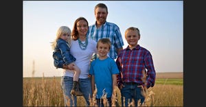 Levi and Crystal and thier three children -- Kaydee (left), Justin and Johnathon