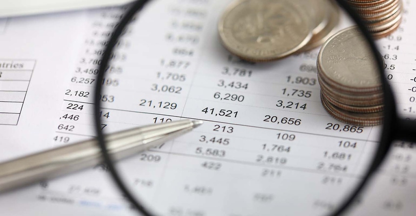 Reviewing farm budget spreadsheet Reviewing farm budget spreadsheet