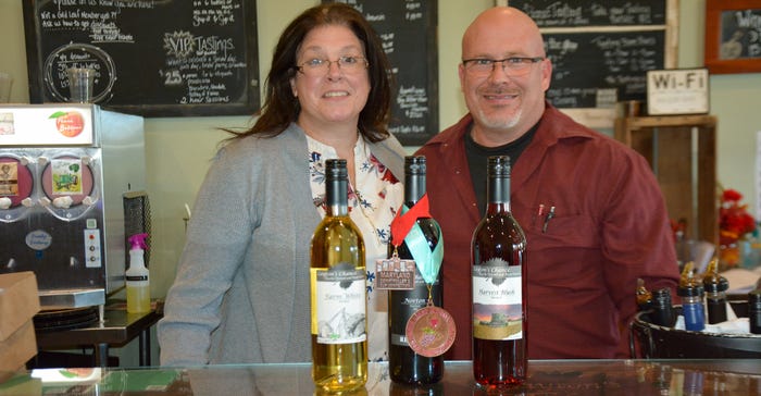 William and Jennifer Layton, owners of Layton’s Chance Winery William and Jennifer Layton, owners of Layton’s Chance Winery
