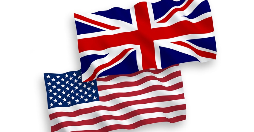 U.K.-U.S. flags