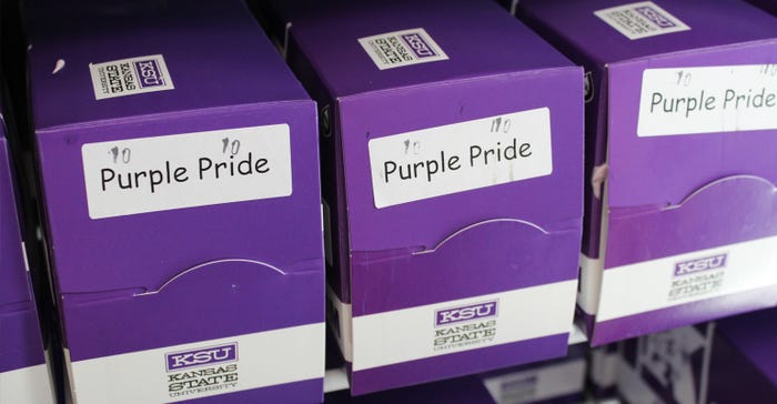 Purple Pride ice cream cartons