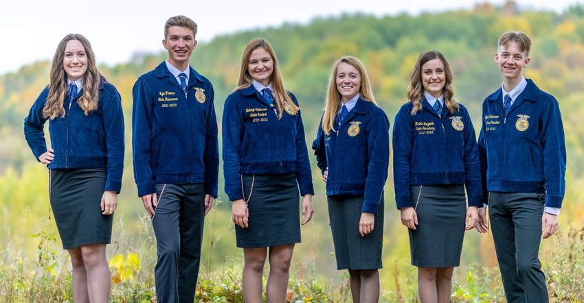 Minnesota state FFA officers 