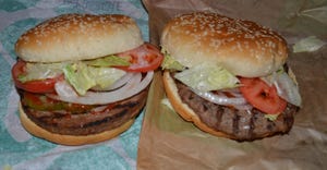 The plant based Impossible Whopper  recently added to menus at several Burger King restaurants.