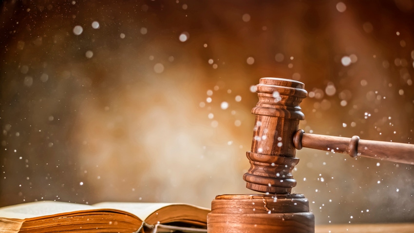Gavel splashing water Gavel splashing water