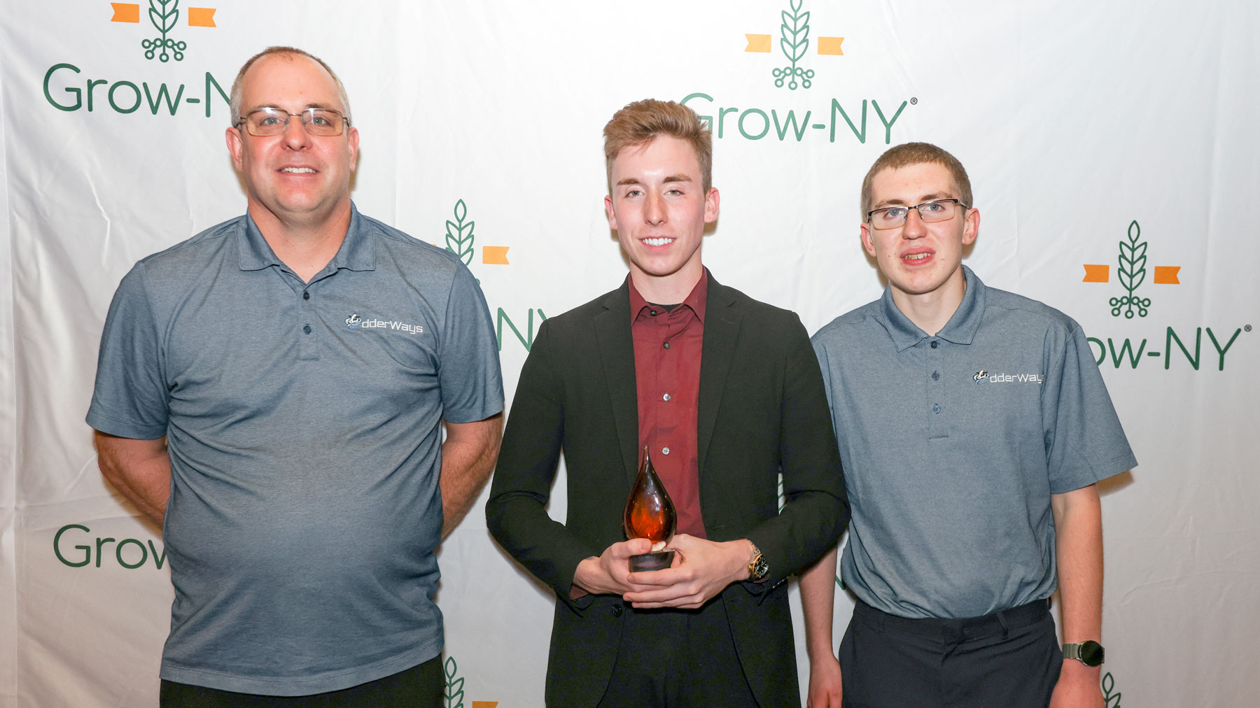 Jody, Zachary and Jayden Neal at the recent Grow-NY competition