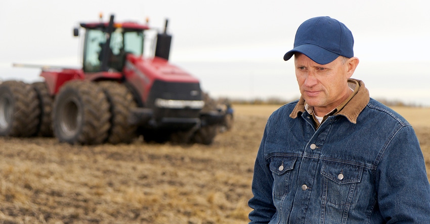 farmer looking despressed farmer looking despressed