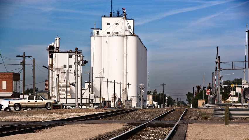 Grain silos in Dodge City