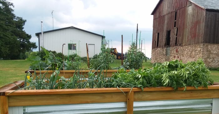 Raised garden beds 