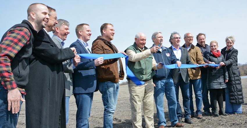 Sonny Perdue and developers cut the ribbon on Grand Farm in Fargo 