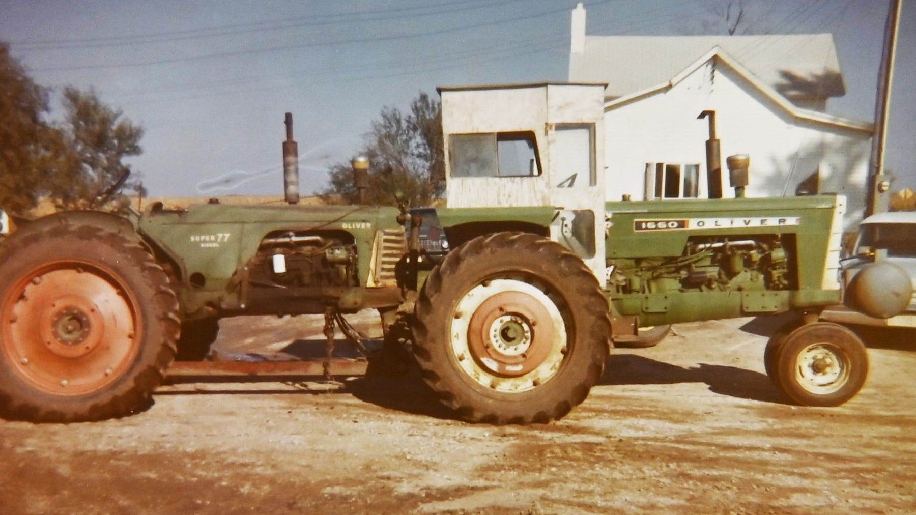 two-tractors linked for more pull power two-tractors linked for more pull power