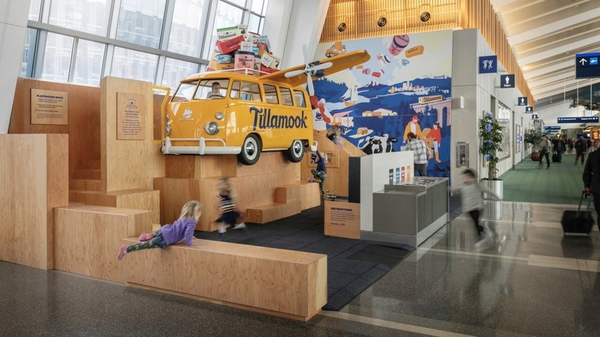 Tillamook-themed playground