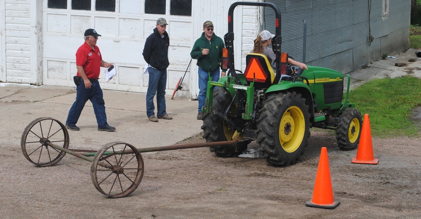 Youths participating in the tractor and ag safety training this summer in Nebraska 