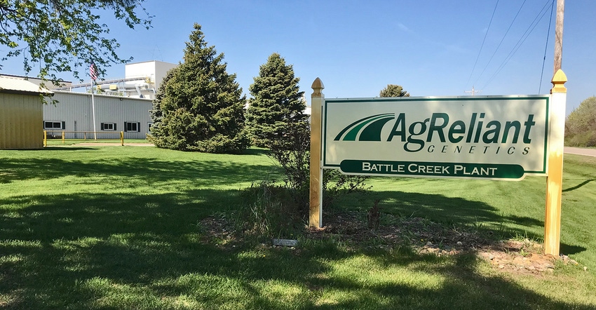 AgReliant Genetics sign outside facility