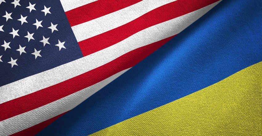 U.S. and Ukraine flags