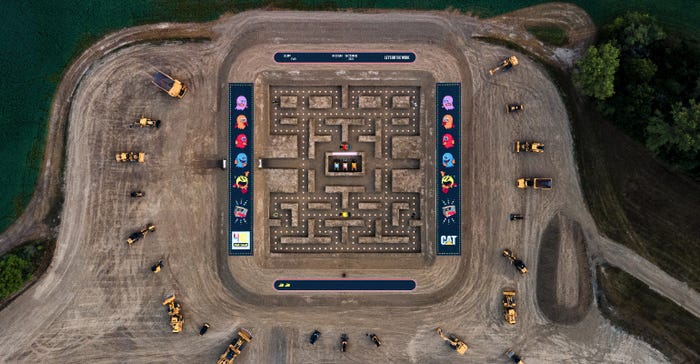 dug out precision maze with PacMan graphics