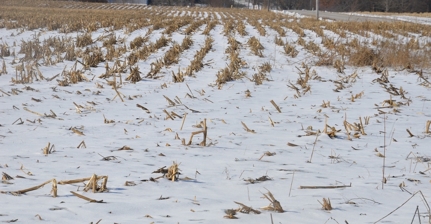 snow-covered farmland snow-covered farmland