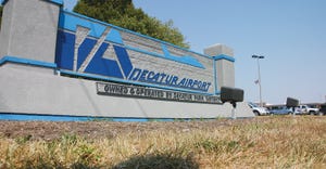 Decatur Airport sign