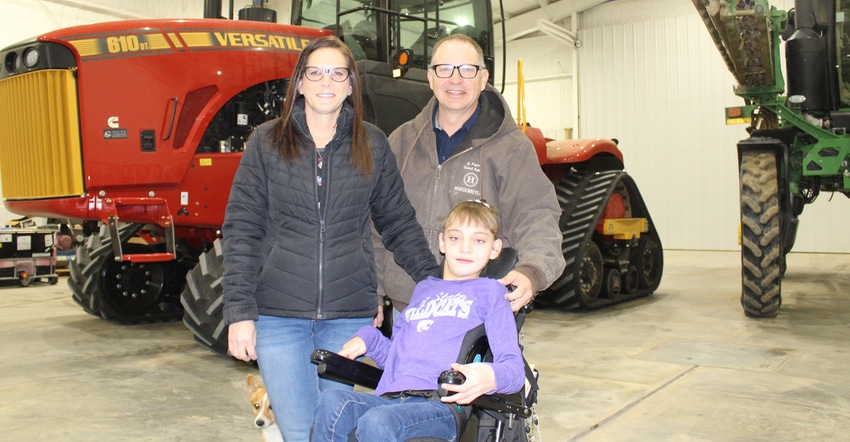 Jess and Laryce Schwieterman, and their daughter Avery, of Syracuse, Kan., a couple named to the 2021 Class of Kansas Master 