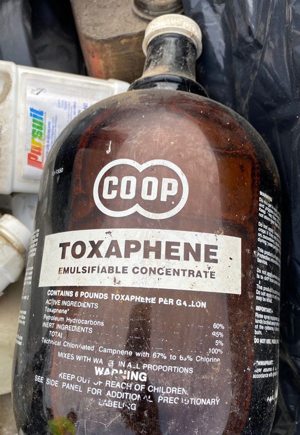 toxaphene emulsifiable concentrate glass bottle