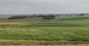 Hills and farmland
