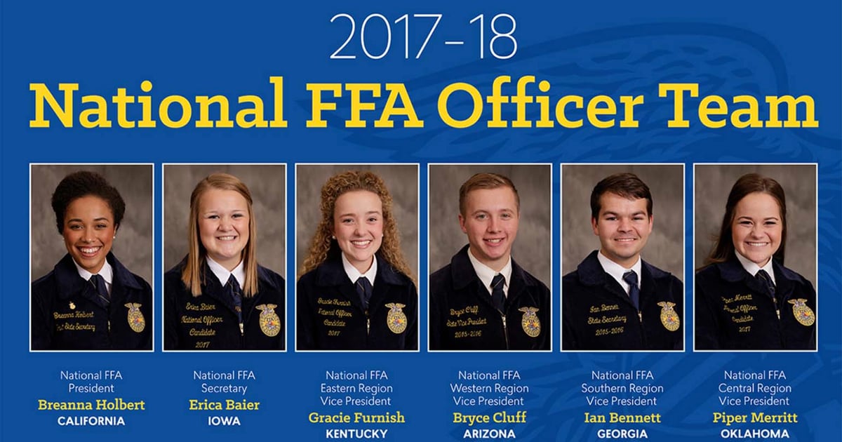 2017-18 National FFA Officer team announced