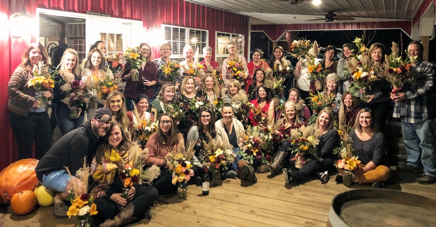 attendees of a cut flower workshop attendees of a cut flower workshop