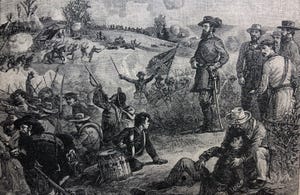 Civil war battle image