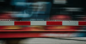 abstract train in motion