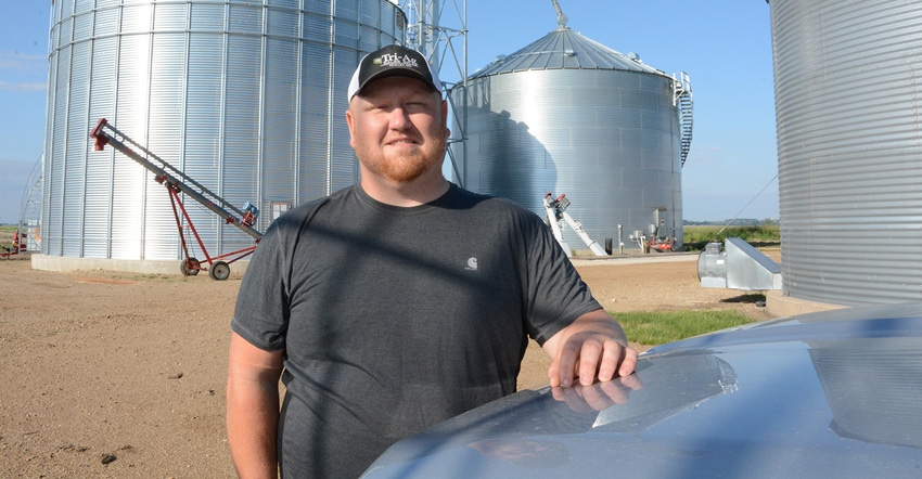 Gregg Jensen near bin storage