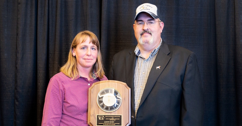 Jason and Lisa Kurt, 2019 Commercial Cattle Producers of the Year by Iowa Cattlemen’s Association