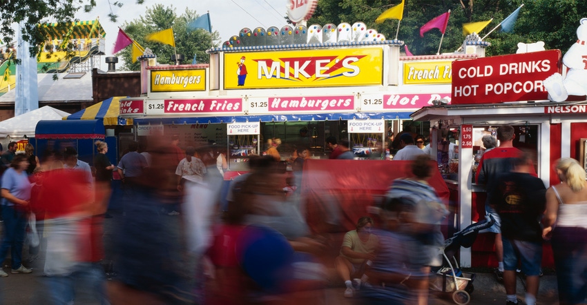 Food stands at state fair