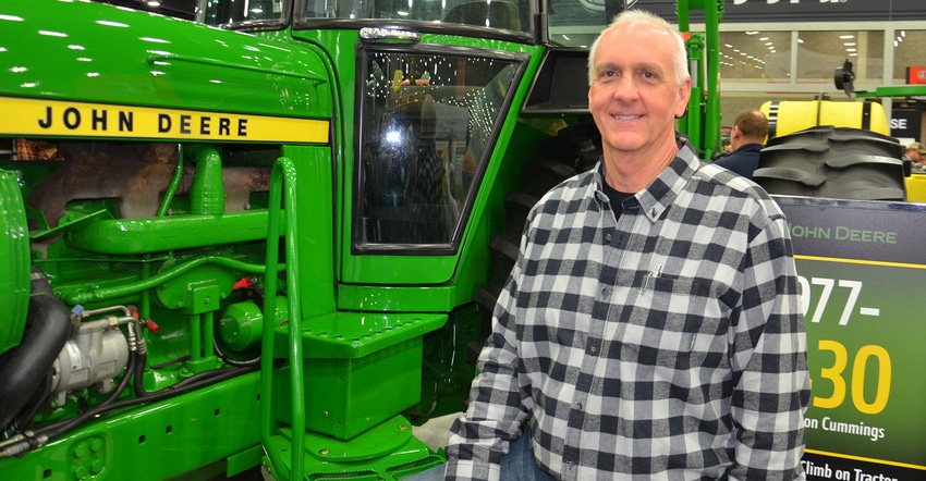 Don Cummings, Jackson County, Ind., with John Deere 4430 tractor 