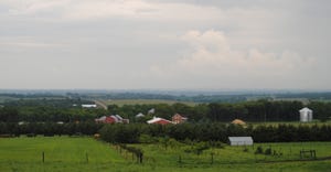 Farmsteads and farmland