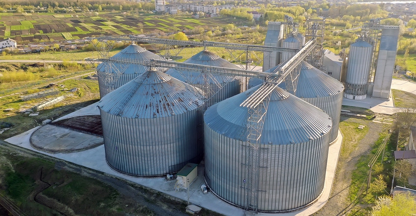 grain facility aerial grain facility aerial
