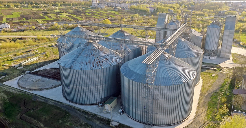 grain facility aerial