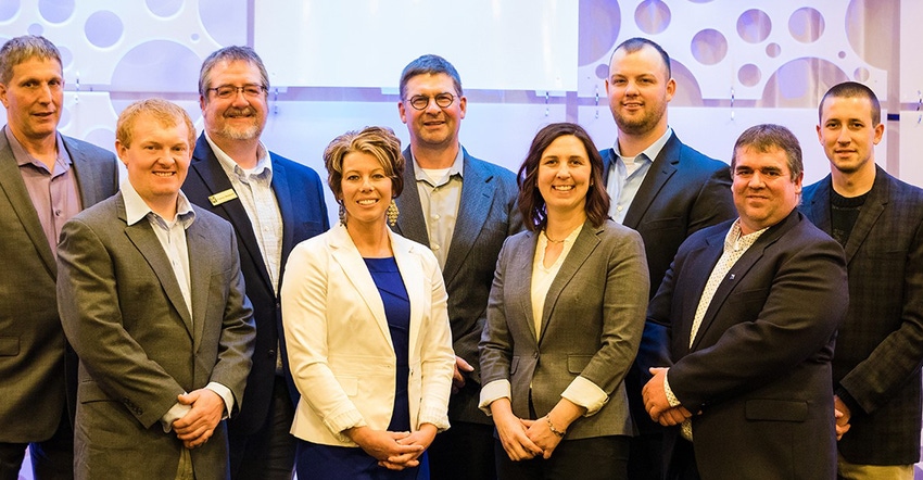 Members of the 2021 Professional Dairy Producers board of directors 