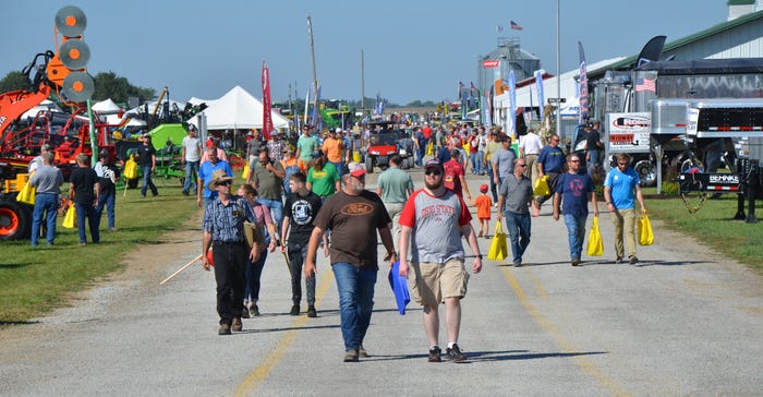 attendees walk the Ohio Farm Science Review grounds attendees walk the Ohio Farm Science Review grounds