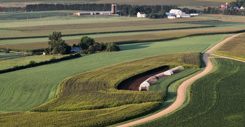 Farm fields