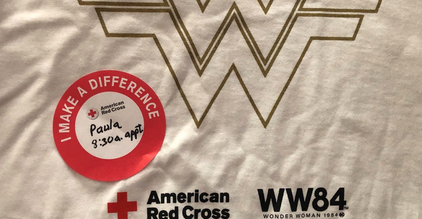 Red Cross Donor Shirt