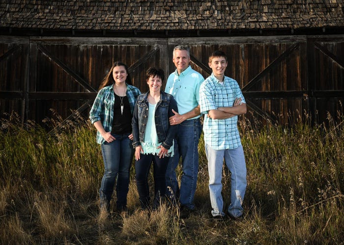 A family portrait, pictured are Jon and Sheri Wert with their daughter Brenna and son Devin