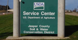 USDA department of agriculture sign