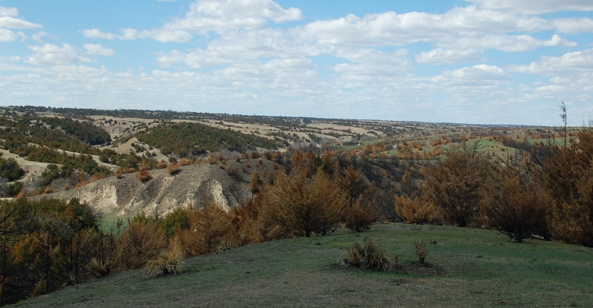Loess Canyons region south of North Platte. 