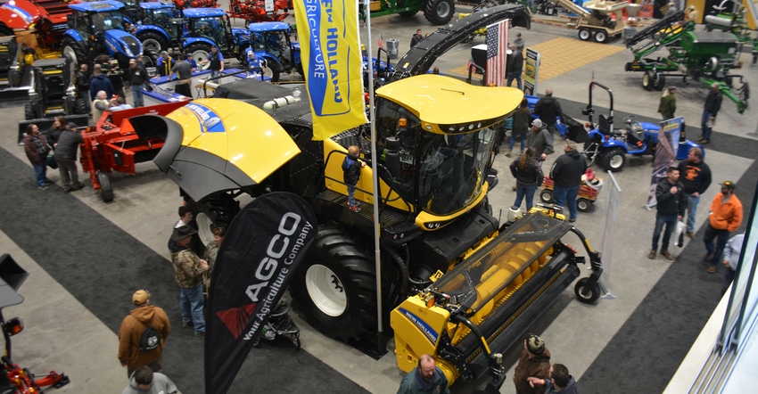 farm equipment on display at NYFS