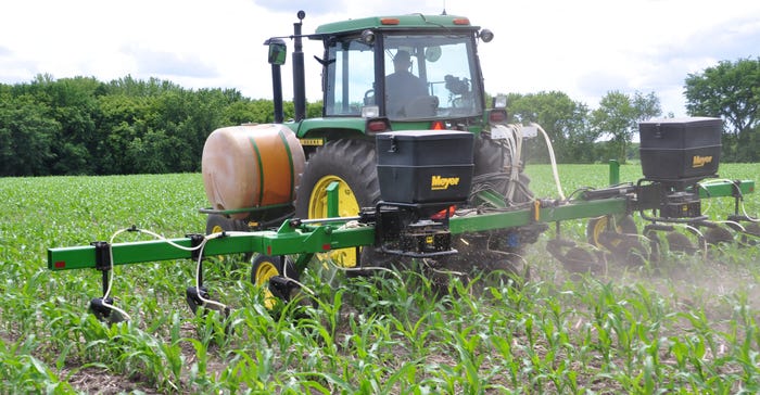 tractor interseeding cover crops