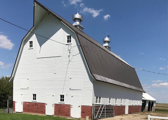 The Wigdahl barn near Ruthven in northwest Iowa 