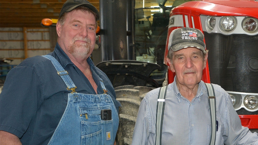 Chris Pearson and his dad, Indiana Honorary Master Farmer Harry Pearson