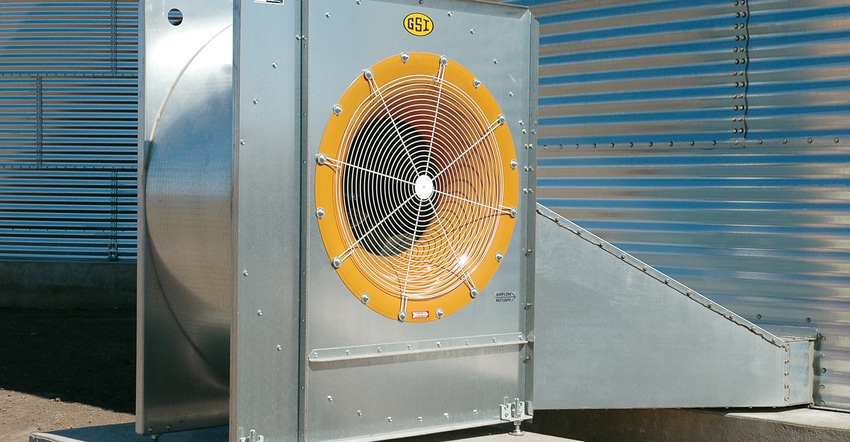 fan for grain bins